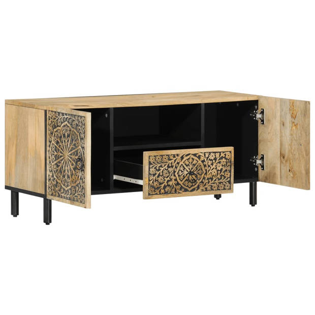 vidaXL Tv-meubel 105x33x46cm massief mangohout