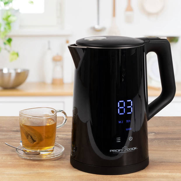 ProfiCook WKS 1243 - Waterkoker - 1.7Liter - LED Display