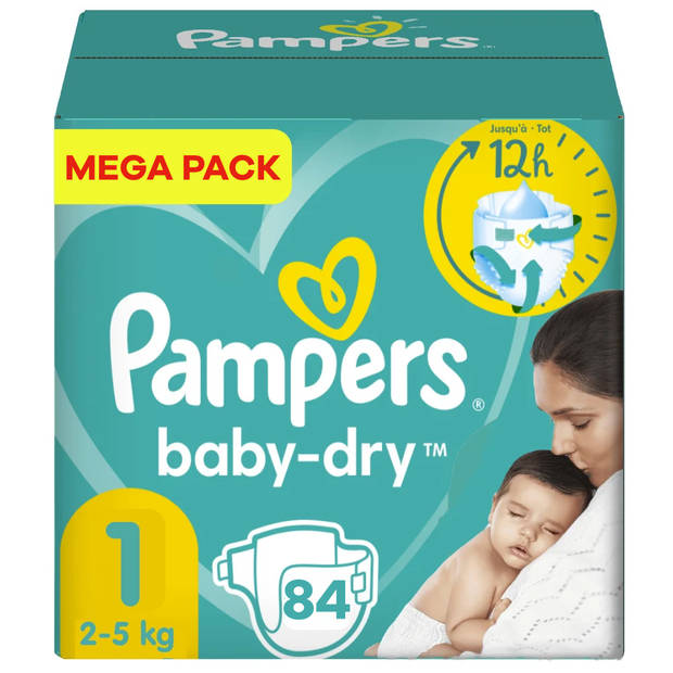 Pampers - Baby Dry - Maat 1 - Mega Pack - 84 luiers
