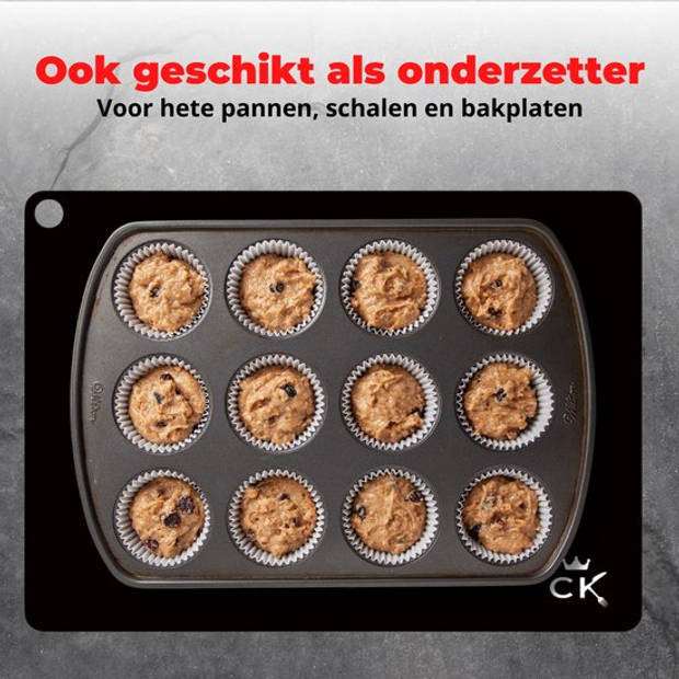 CuisineKing Inductie Beschermer Mat - 5 stuks - Onderzetters Pannen - Panbeschermers - Inductie Koken tot 250 ºC