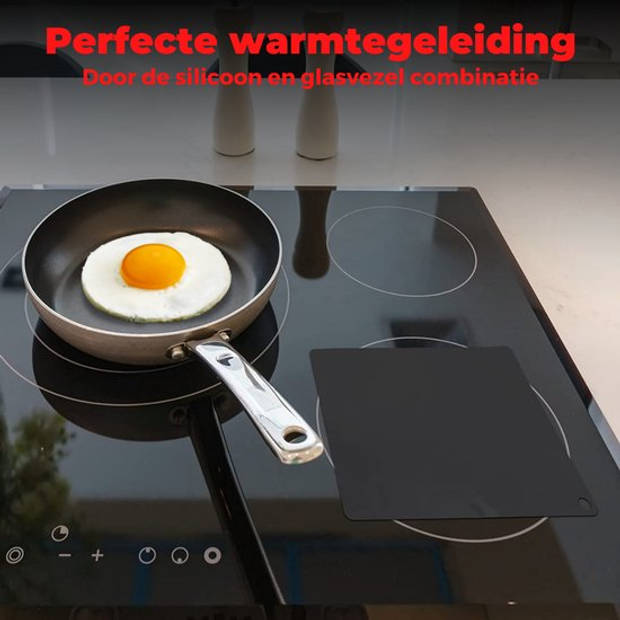 CuisineKing Inductie Beschermer Mat - 2 stuks - Onderzetters Pannen - Panbeschermers - Inductie Koken tot 250 ºC