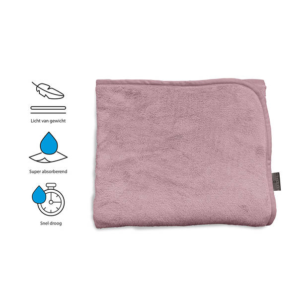 LINNICK Tuinstoel Handddoek Stoel Handdoek Microvezel 136x57cm + 15 - rosé