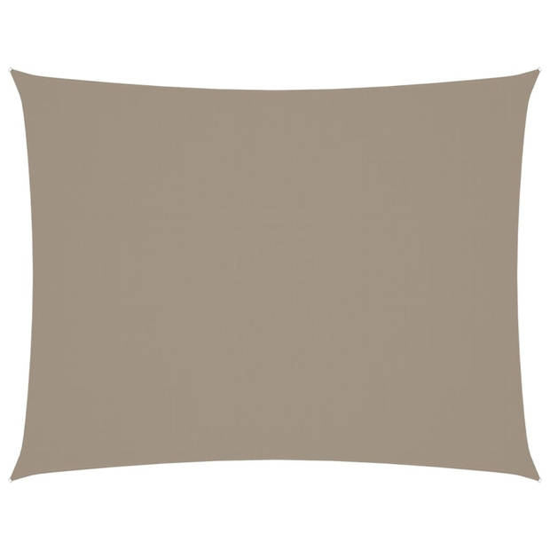 vidaXL Zonnescherm rechthoekig 6x7 m oxford stof taupe