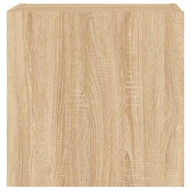 vidaXL Tv-wandmeubels 2 st 40,5x30x40 cm hout sonoma eikenkleurig