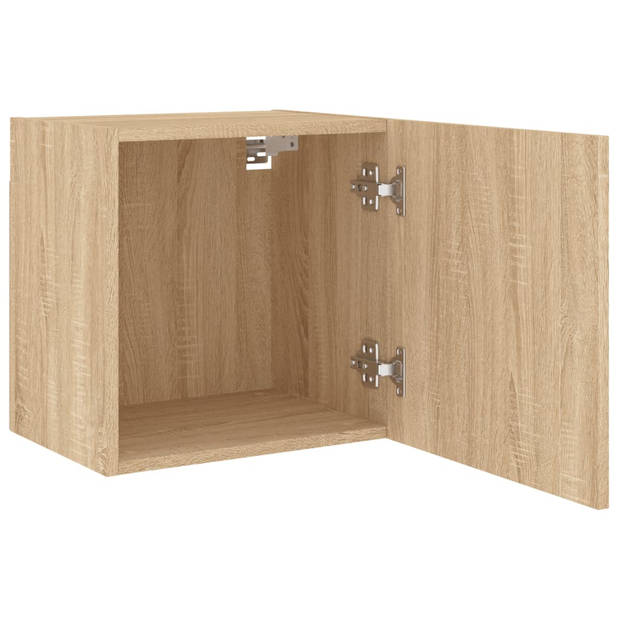 vidaXL Tv-wandmeubels 2 st 40,5x30x40 cm hout sonoma eikenkleurig