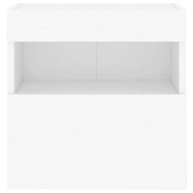 vidaXL Tv-wandmeubel met LED-verlichting 40x30x40 cm wit