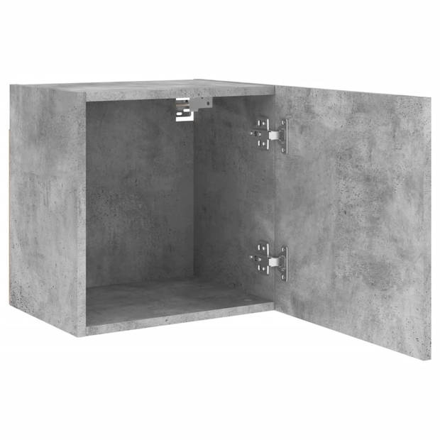 vidaXL Tv-wandmeubels 2 st 40,5x30x40 cm bewerkt hout betongrijs