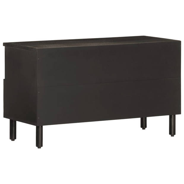 vidaXL Tv-meubel 80x33x46 cm massief mangohout zwart
