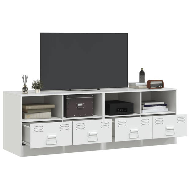 vidaXL Tv-meubelen 2 st 67x39x44 cm staal wit