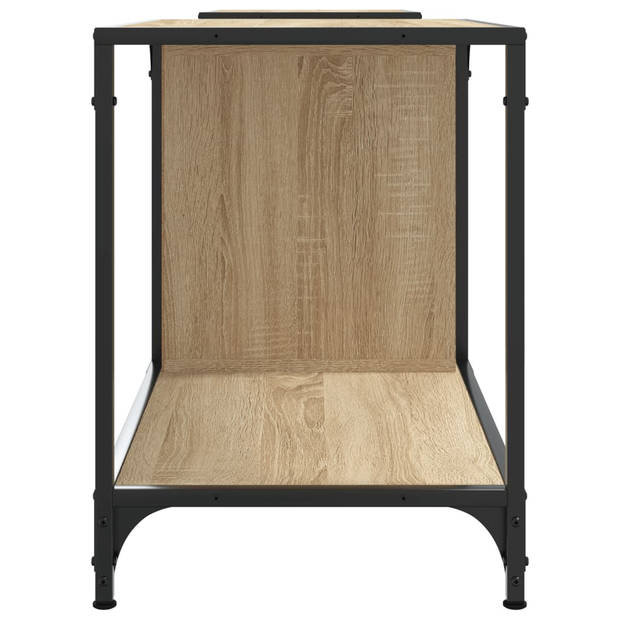 vidaXL Tv-meubel 203x37x50 cm bewerkt hout sonoma eikenkleurig