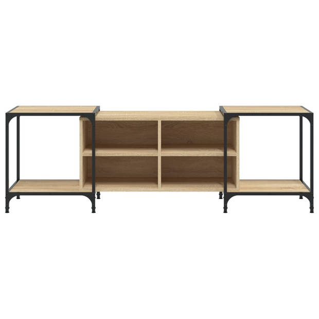 vidaXL Tv-meubel 153x37x50 cm bewerkt hout sonoma eikenkleurig