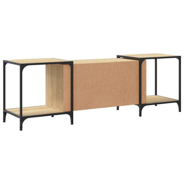 vidaXL Tv-meubel 153x37x50 cm bewerkt hout sonoma eikenkleurig