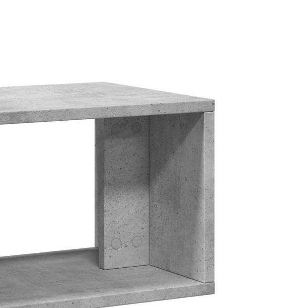 vidaXL Tv-meubelen 2 st 75x30x50 cm bewerkt hout betongrijs