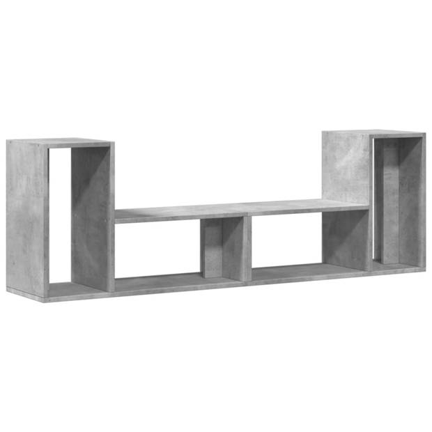 vidaXL Tv-meubelen 2 st 75x30x50 cm bewerkt hout betongrijs