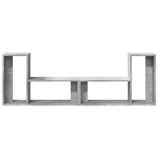 vidaXL Tv-meubelen 2 st 75x30x50 cm bewerkt hout betongrijs