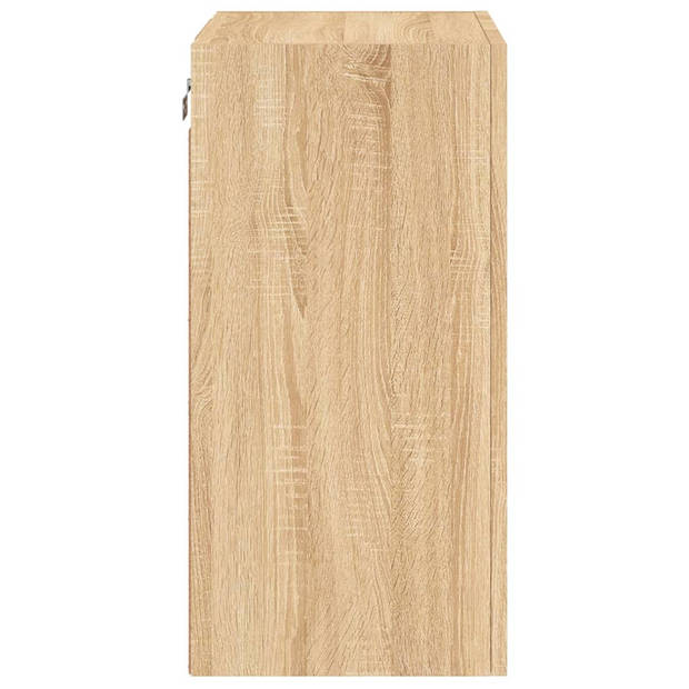 vidaXL Tv-wandmeubels 2 st 40,5x30x60 cm hout sonoma eikenkleurig