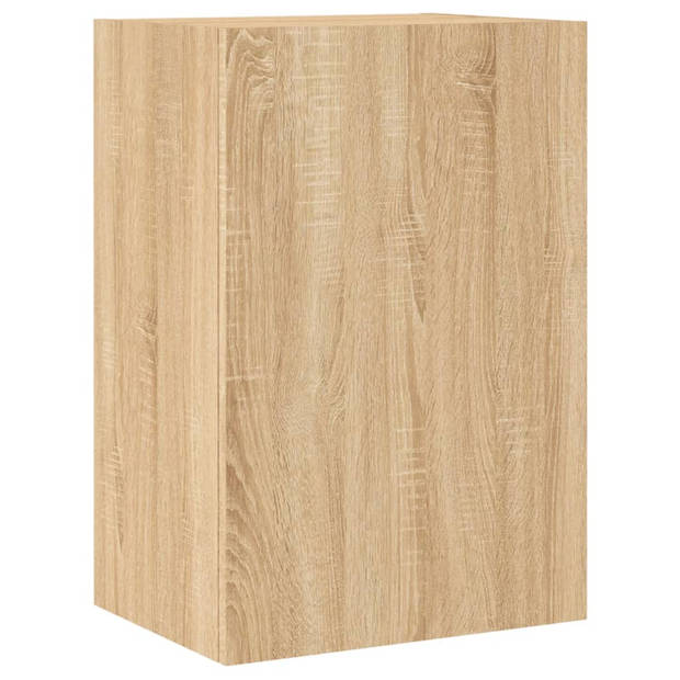 vidaXL Tv-wandmeubels 2 st 40,5x30x60 cm hout sonoma eikenkleurig