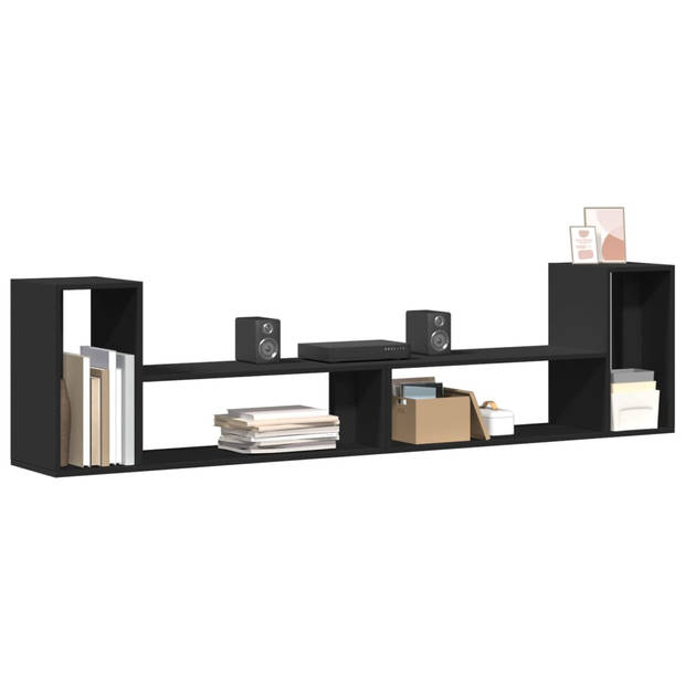vidaXL Tv-meubelen 2 st 100x30x50 cm bewerkt hout zwart