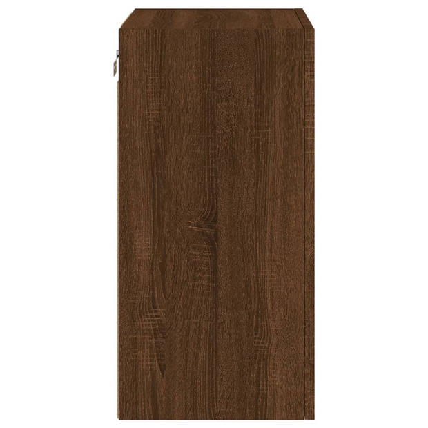 vidaXL Tv-wandmeubel 40,5x30x60 cm bewerkt hout bruin eikenkleur