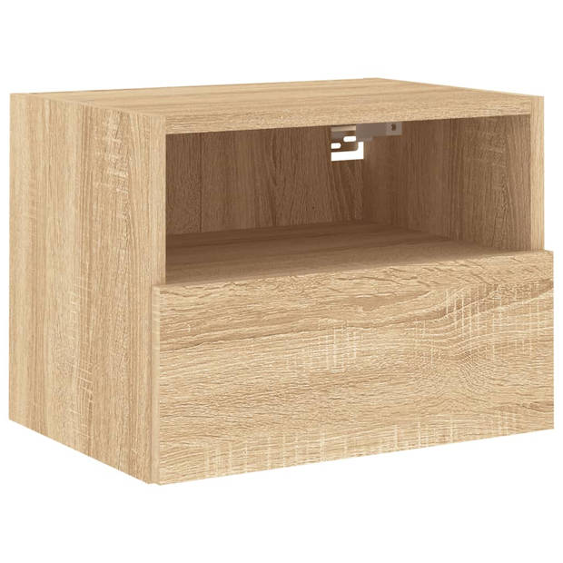 vidaXL Tv-wandmeubels 2 st 40x30x30 cm bewerkt hout sonoma eikenkleur