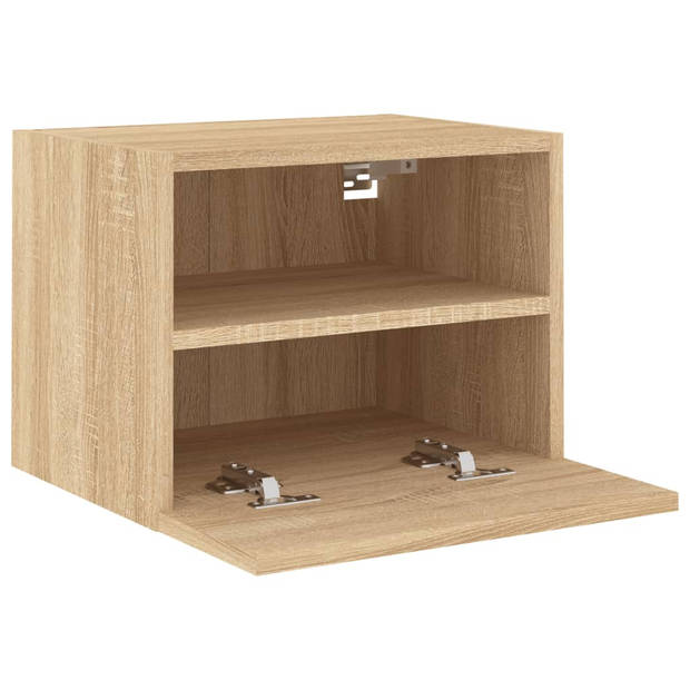 vidaXL Tv-wandmeubels 2 st 40x30x30 cm bewerkt hout sonoma eikenkleur