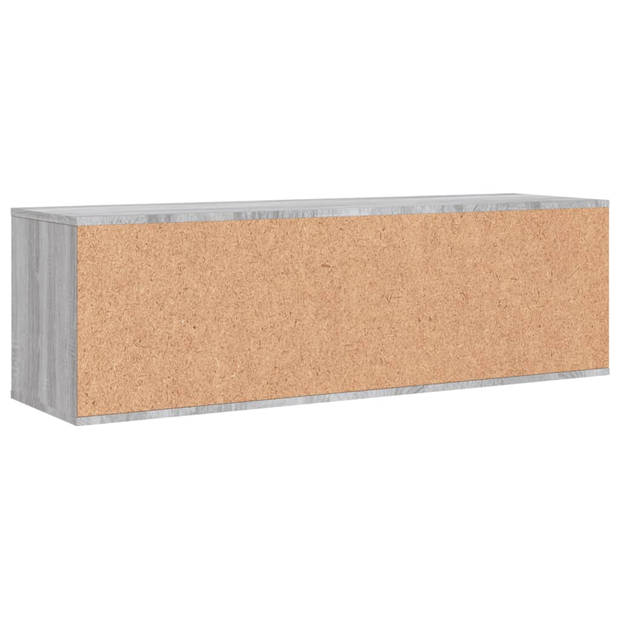 vidaXL Tv-meubel 120x34x37 cm bewerkt hout grijs sonoma eikenkleurig