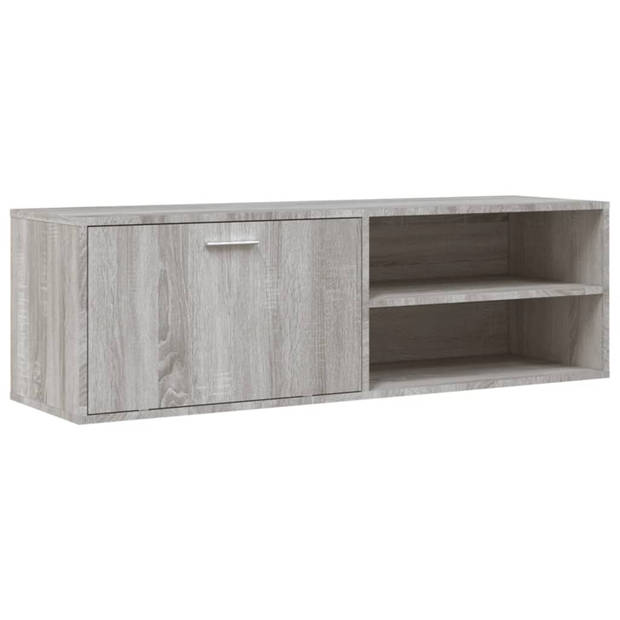 vidaXL Tv-meubel 120x34x37 cm bewerkt hout grijs sonoma eikenkleurig