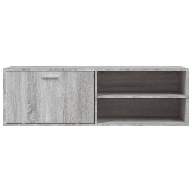 vidaXL Tv-meubel 120x34x37 cm bewerkt hout grijs sonoma eikenkleurig