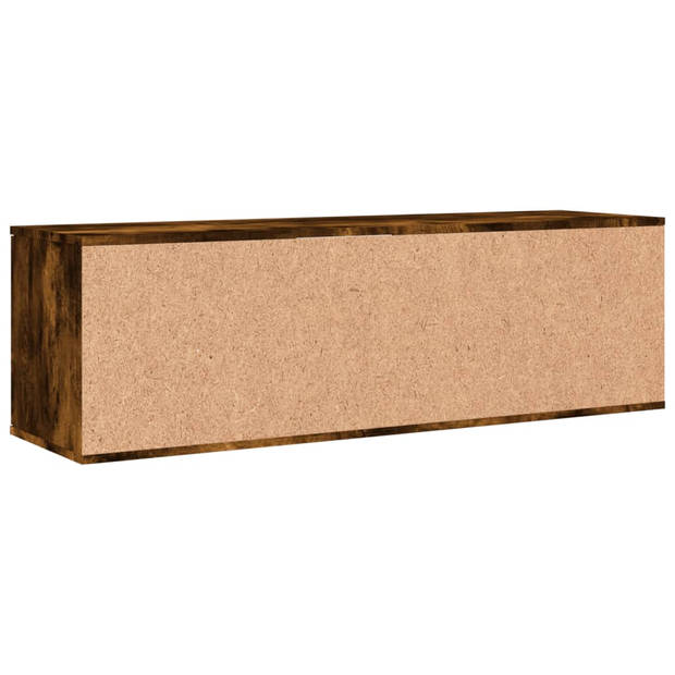 vidaXL Tv-meubel 120x34x37 cm bewerkt hout gerookt eikenkleurig