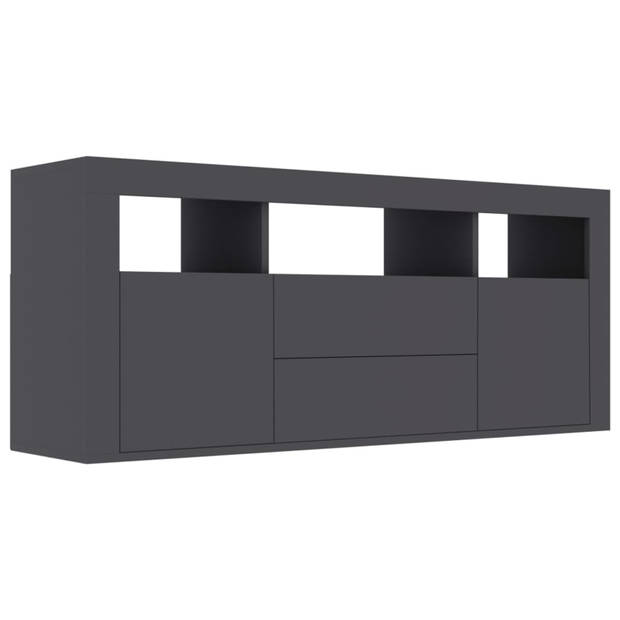 vidaXL Tv-meubel 120x30x50 cm bewerkt hout grijs