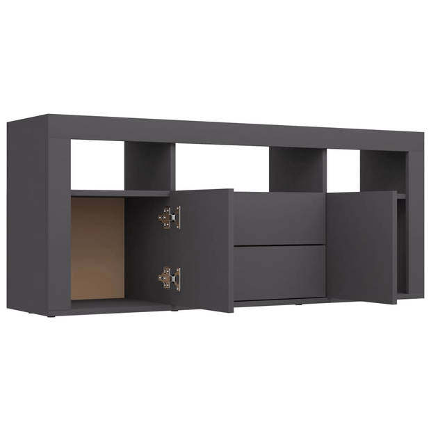 vidaXL Tv-meubel 120x30x50 cm bewerkt hout grijs