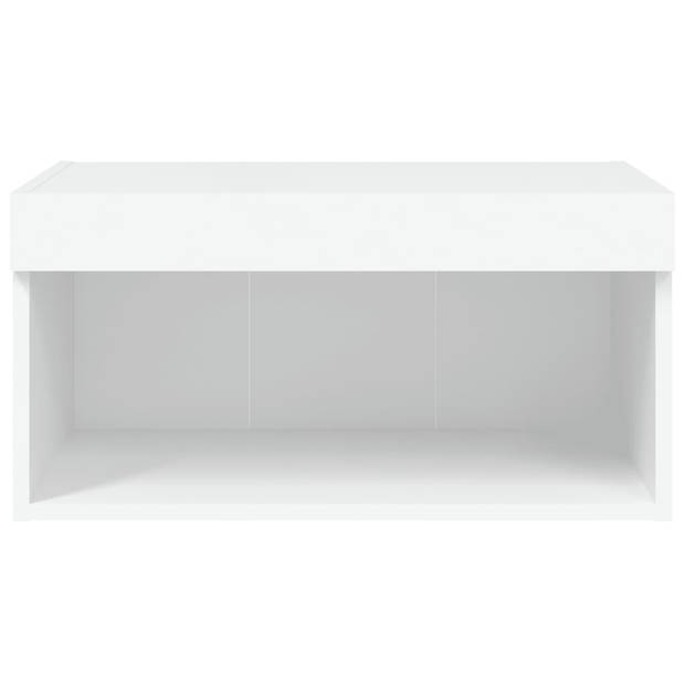 vidaXL Tv-meubel met LED-verlichting 60x30x30 cm wit