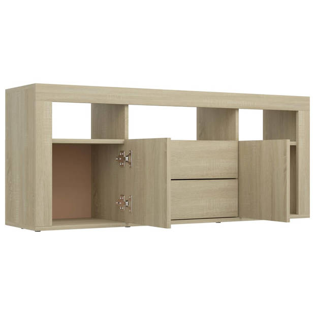 vidaXL Tv-meubel 120x30x50 cm bewerkt hout sonoma eikenkleurig