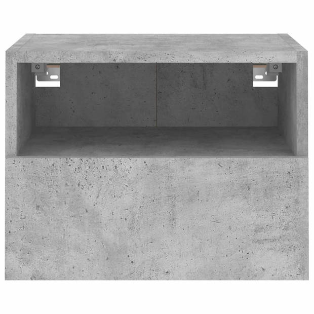 vidaXL Tv-wandmeubels 2 st 40x30x30 cm bewerkt hout betongrijs