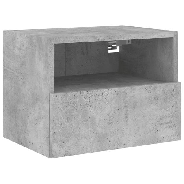 vidaXL Tv-wandmeubels 2 st 40x30x30 cm bewerkt hout betongrijs