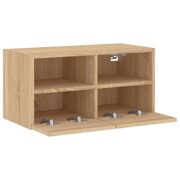 vidaXL Tv-wandmeubel 60x30x30 cm bewerkt hout sonoma eikenkleurig