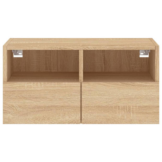 vidaXL Tv-wandmeubel 60x30x30 cm bewerkt hout sonoma eikenkleurig