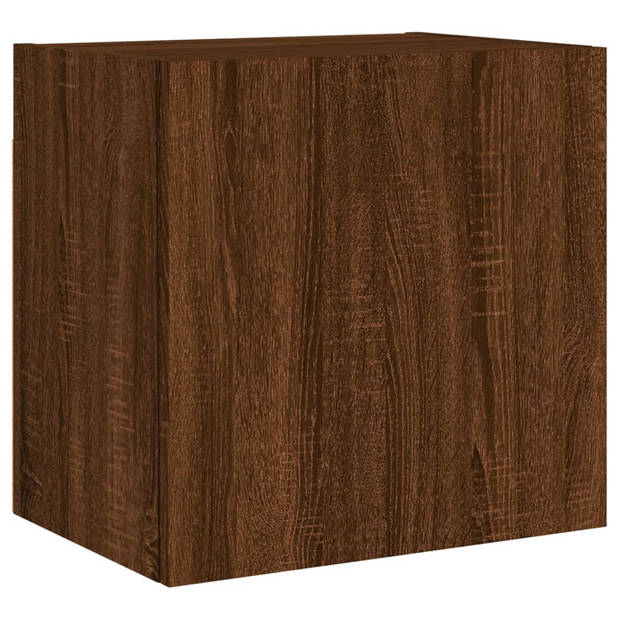 vidaXL Tv-wandmeubels 2 st 40,5x30x40 cm bewerkt hout bruineikenkleur