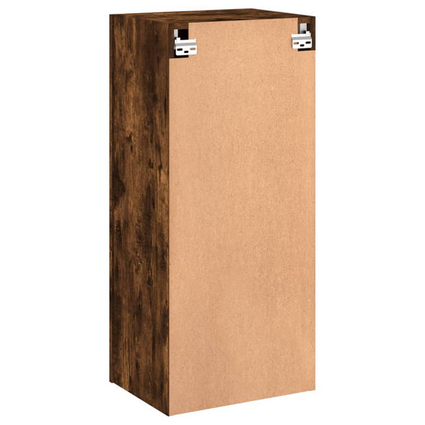 vidaXL Tv-wandmeubel 40,5x30x90 cm bewerkt hout gerookt eikenkleurig