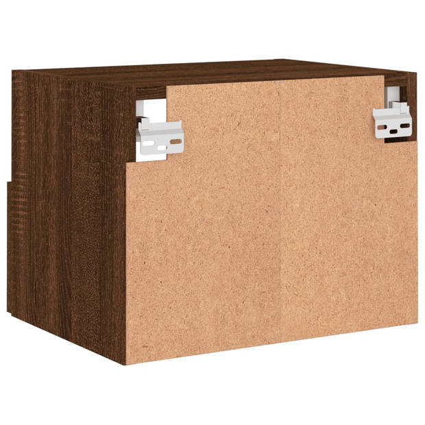 vidaXL Tv-wandmeubels 2 st 40x30x30 cm bewerkt hout bruin eikenkleur