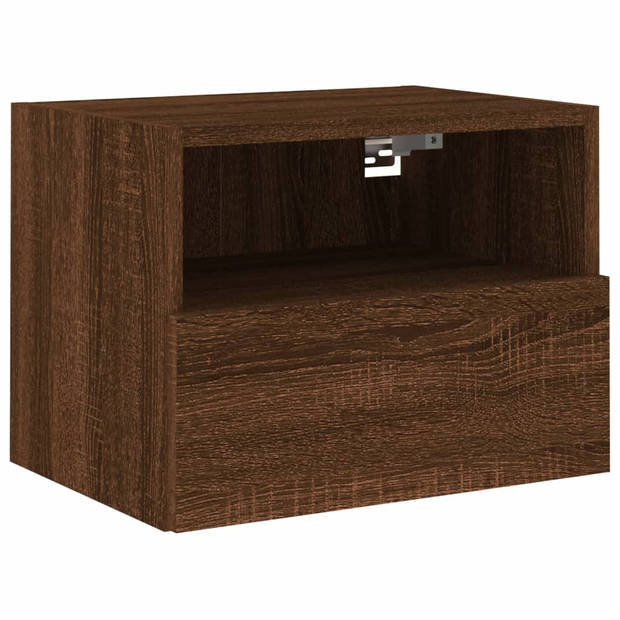 vidaXL Tv-wandmeubels 2 st 40x30x30 cm bewerkt hout bruin eikenkleur