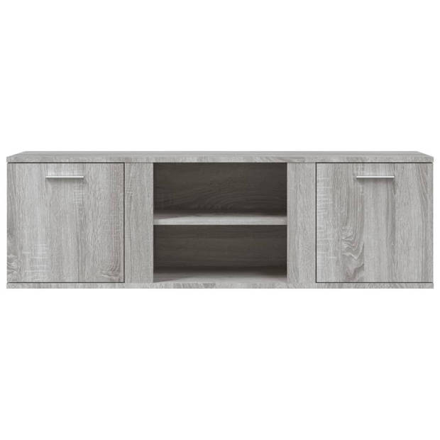 vidaXL Tv-meubel 120x34x37 cm bewerkt hout grijs sonoma eikenkleurig