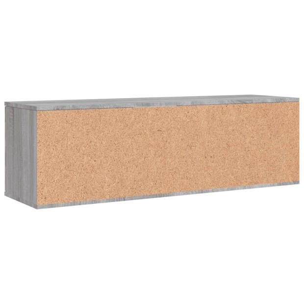 vidaXL Tv-meubel 120x34x37 cm bewerkt hout grijs sonoma eikenkleurig