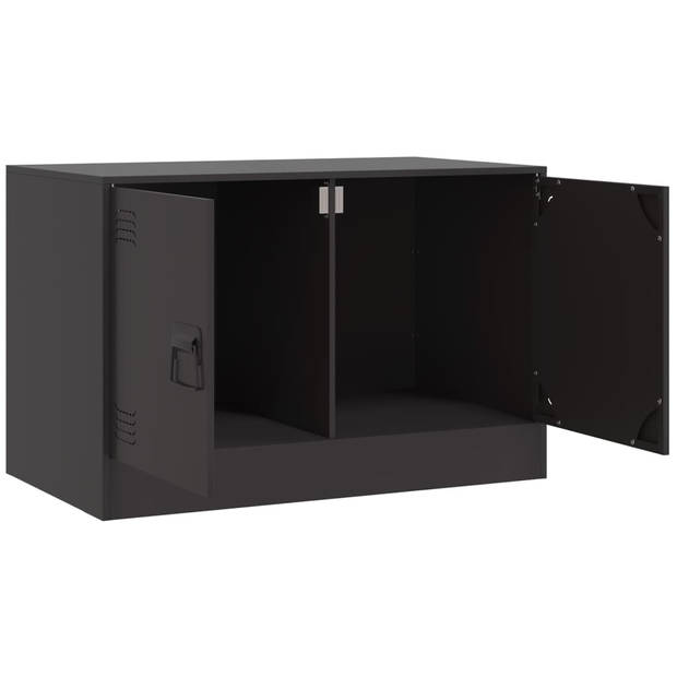 vidaXL Tv-meubelen 2 st 67x39x44 cm staal zwart