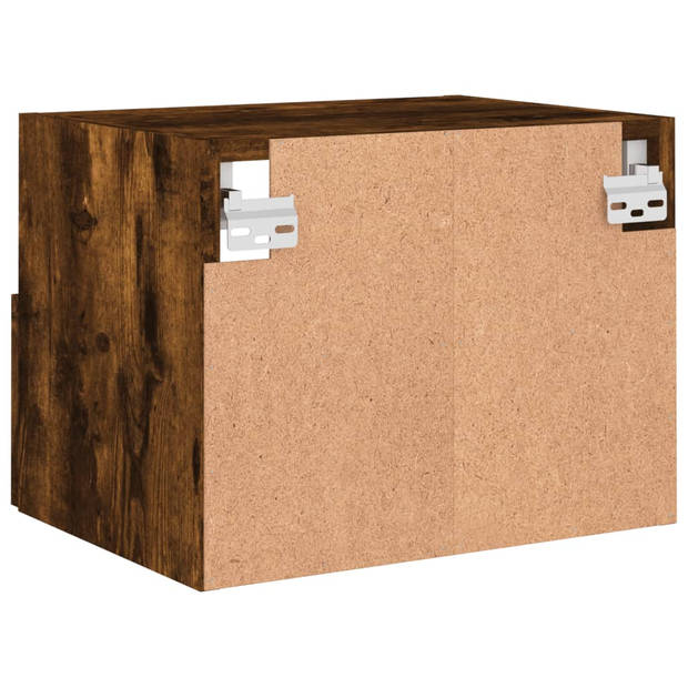 vidaXL Tv-wandmeubels 2 st 40x30x30 cm bewerkt hout gerookt eikenkleur