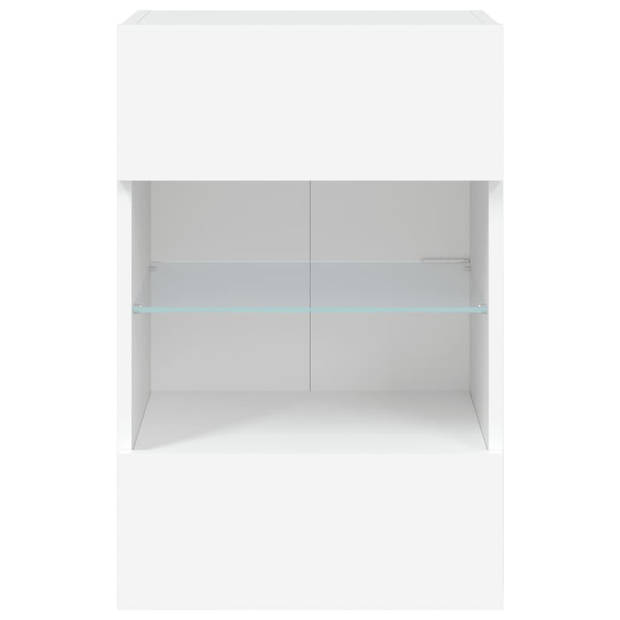 vidaXL Tv-meubel met LED-verlichting 40x30x60,5 cm wit