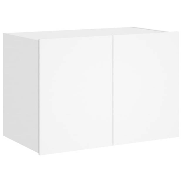 vidaXL Tv-wandmeubel met LED-verlichting 60x35x41 cm wit