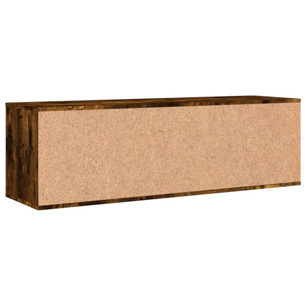 vidaXL Tv-meubel 120x34x37 cm bewerkt hout gerookt eikenkleurig