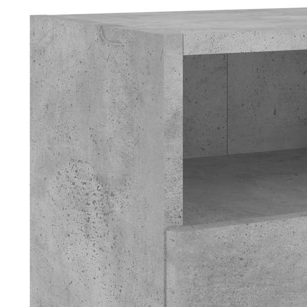 vidaXL Tv-wandmeubels 2 st 60x30x30 cm bewerkt hout betongrijs