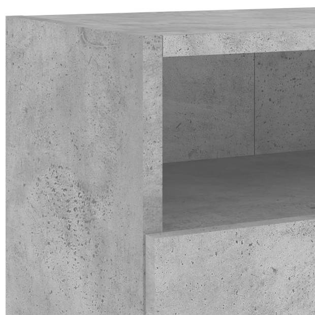 vidaXL Tv-wandmeubels 2 st 100x30x30 cm bewerkt hout betongrijs